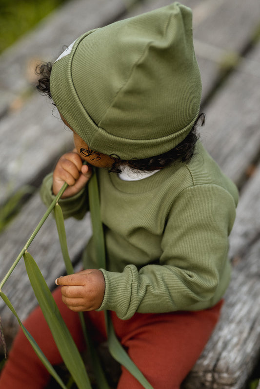 Baby & Toddler Sweatshirt Sewing Pattern – No Hood (Sizes 56–92)