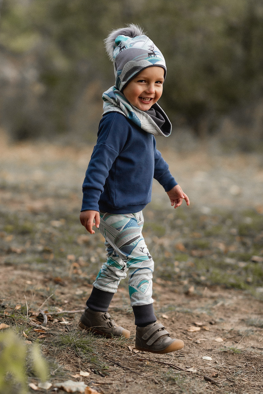 Baby wearing Chandler leggings pattern - quick afternoon sewing project
